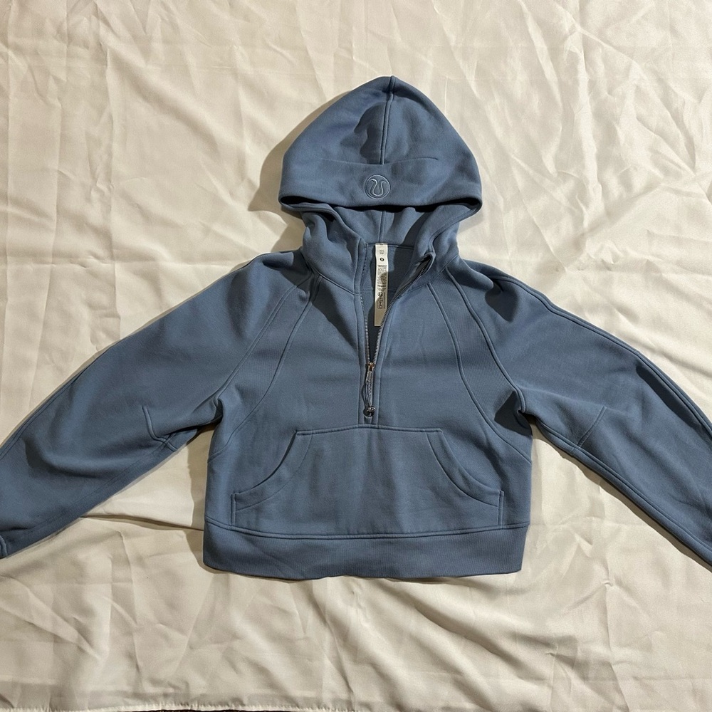 Lululemon Athletica Scuba oversized Blue Half-Zip Hoodie